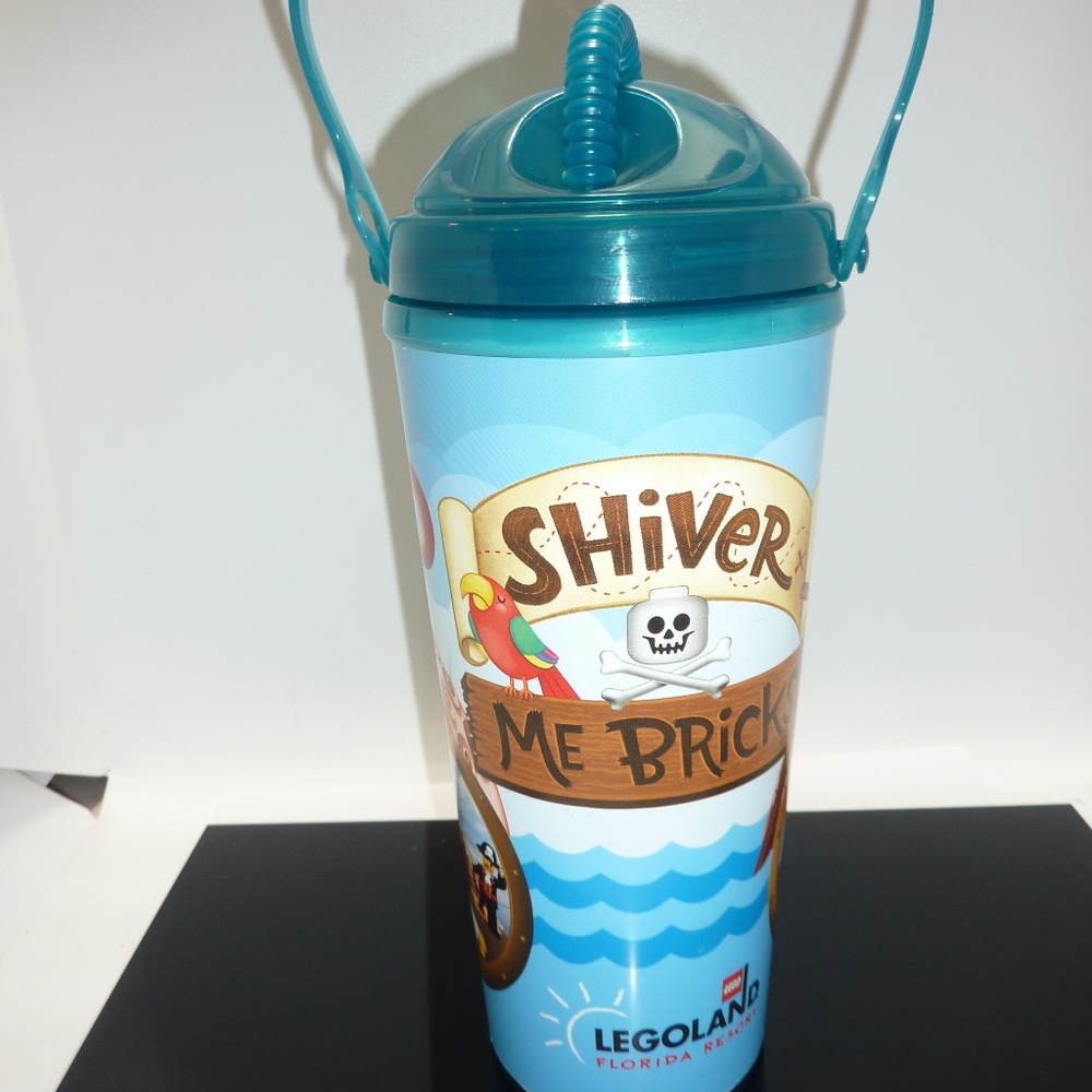 Legoland Florida Refillable Drink Cup Souvenir Mug Pirate "Shiver Me Bricks"